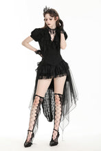 Load image into Gallery viewer, Deep V-neck gothic pleated blouse IW112-1