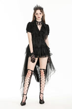 Load image into Gallery viewer, Deep V-neck gothic pleated blouse IW112-1
