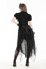Load image into Gallery viewer, Deep V-neck gothic pleated blouse IW112-1