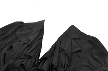 Load image into Gallery viewer, Deep V-neck gothic pleated blouse IW112-1