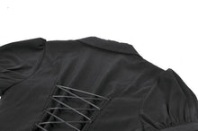 Load image into Gallery viewer, Deep V-neck gothic pleated blouse IW112-1