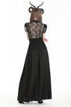 Load image into Gallery viewer, Gothic black sexy lace hollow out blouse IW113