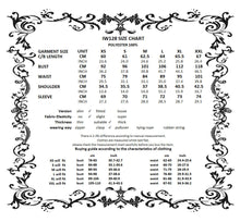 Load image into Gallery viewer, Tattered Silhouette Gothic Shirt with Burnt-Edge Lace IW128