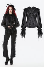 Load image into Gallery viewer, Nocturne Ruffle Gothic Blouse IW131