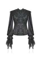 Load image into Gallery viewer, Nocturne Ruffle Gothic Blouse IW131