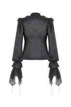Load image into Gallery viewer, Nocturne Ruffle Gothic Blouse IW131