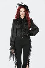 Load image into Gallery viewer, Nocturne Ruffle Gothic Blouse IW131