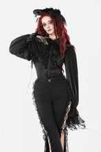 Load image into Gallery viewer, Nocturne Ruffle Gothic Blouse IW131