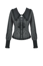Load image into Gallery viewer, Gothic Peter Pan Collar Lace Shirt IW134 - Gothlolibeauty