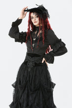 Load image into Gallery viewer, Raven’s Kiss Gothic Court Blouse IW136