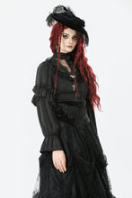 Load image into Gallery viewer, Raven’s Kiss Gothic Court Blouse IW136
