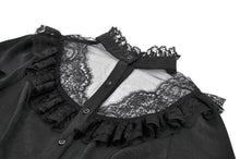 Load image into Gallery viewer, Raven’s Kiss Gothic Court Blouse IW136