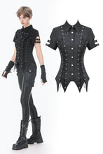 Load image into Gallery viewer, Ruptured Lace-Up Punk Shirt IW139 - Gothlolibeauty