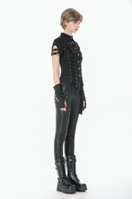 Load image into Gallery viewer, Ruptured Lace-Up Punk Shirt IW139 - Gothlolibeauty