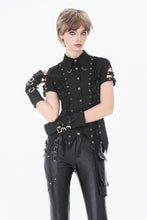 Load image into Gallery viewer, Ruptured Lace-Up Punk Shirt IW139 - Gothlolibeauty