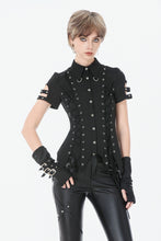 Load image into Gallery viewer, Ruptured Lace-Up Punk Shirt IW139 - Gothlolibeauty