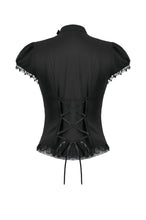 Load image into Gallery viewer, Courtly Cross Gem Gothic Blouse IW140 - Gothlolibeauty