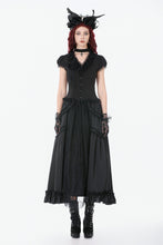 Load image into Gallery viewer, Courtly Cross Gem Gothic Blouse IW140 - Gothlolibeauty