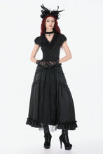 Load image into Gallery viewer, Courtly Cross Gem Gothic Blouse IW140 - Gothlolibeauty