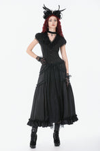Load image into Gallery viewer, Courtly Cross Gem Gothic Blouse IW140 - Gothlolibeauty