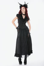Load image into Gallery viewer, Courtly Cross Gem Gothic Blouse IW140 - Gothlolibeauty