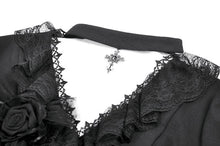 Load image into Gallery viewer, Courtly Cross Gem Gothic Blouse IW140 - Gothlolibeauty
