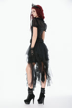 Load image into Gallery viewer, Black Sheer Ruffle Blouse IW141 - Gothlolibeauty