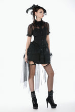 Load image into Gallery viewer, Courtly Sheer Lace Ruffle Blouse IW142 - Gothlolibeauty