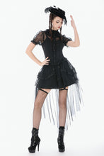 Load image into Gallery viewer, Courtly Sheer Lace Ruffle Blouse IW142 - Gothlolibeauty