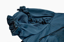 Load image into Gallery viewer, Gothic Academy Striped Puff-Sleeve Blouse IW143 - Gothlolibeauty