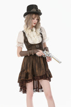 Load image into Gallery viewer, Daylight Verse - Retro Victorian Lace Patchwork Puff Sleeve Slim Blouse IW146WH