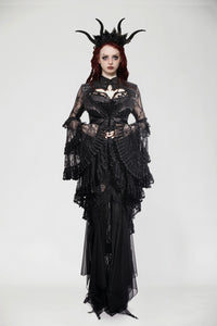 Gothic Classic Heart-Shaped Hollow-Out Tailcoat  JW269