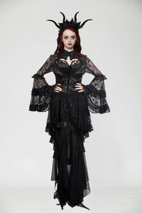Gothic Classic Heart-Shaped Hollow-Out Tailcoat  JW269