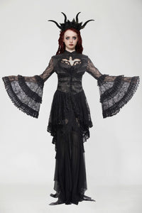 Gothic Classic Heart-Shaped Hollow-Out Tailcoat  JW269