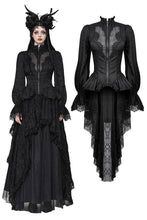 Load image into Gallery viewer, Gothic Hollow Pattern Sheer Tailcoat JW271