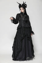 Load image into Gallery viewer, Gothic Hollow Pattern Sheer Tailcoat JW271