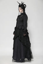 Load image into Gallery viewer, Gothic Hollow Pattern Sheer Tailcoat JW271