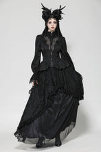 Load image into Gallery viewer, Gothic Hollow Pattern Sheer Tailcoat JW271