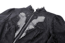 Load image into Gallery viewer, Gothic Hollow Pattern Sheer Tailcoat JW271