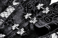 Load image into Gallery viewer, Gothic Embossed Velvet and Lace Long Outwear JW273