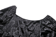 Load image into Gallery viewer, Gothic Embossed Velvet and Lace Long Outwear JW273