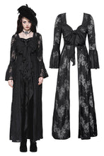Load image into Gallery viewer, Gothic Lace Trimmed Elegant Long Robe JW274