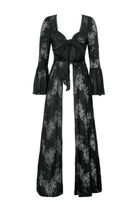 Gothic Lace Trimmed Elegant Long Robe JW274