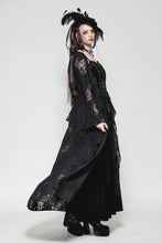 Load image into Gallery viewer, Gothic Lace Trimmed Elegant Long Robe JW274