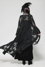 Load image into Gallery viewer, Gothic Lace Trimmed Elegant Long Robe JW274