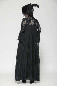 Gothic Lace Trimmed Elegant Long Robe JW274