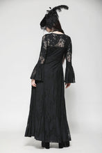 Load image into Gallery viewer, Gothic Lace Trimmed Elegant Long Robe JW274
