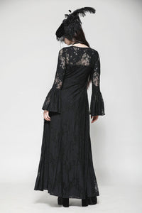 Gothic Lace Trimmed Elegant Long Robe JW274