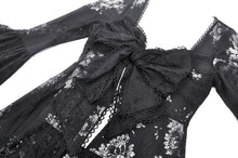Load image into Gallery viewer, Gothic Lace Trimmed Elegant Long Robe JW274