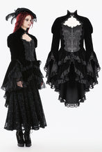Load image into Gallery viewer, Thorn Oath Gothic Tiered Hem High Low Jacket JW288
